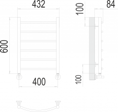 Полотенцесушитель TERMINUS Классик П6 400х600