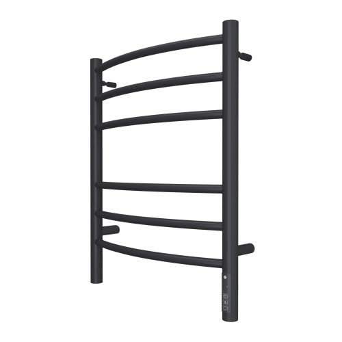 Полотенцесушитель TERMINUS Классик П6 450х600 электро КС ЧЕРНЫЙ МУАР ( new встроен диммер)
