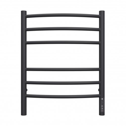 Полотенцесушитель TERMINUS Классик П6 450х600 электро КС ЧЕРНЫЙ МУАР ( new встроен диммер)