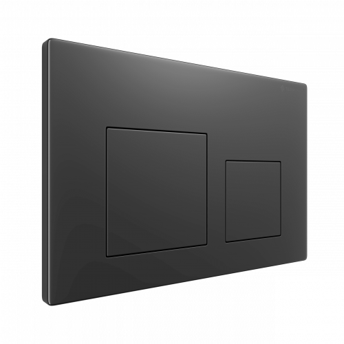 Клавиша смыва для инсталляции Terminus Classic кнопка квадрат цвет воронёная сталь