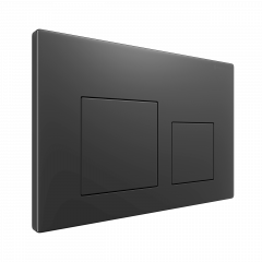 Клавиша смыва для инсталляции Terminus Classic кнопка квадрат цвет воронёная сталь