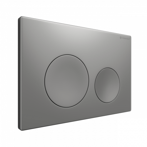 Клавиша смыва для инсталляции Terminus Classic кнопка круг цвет матовый хром