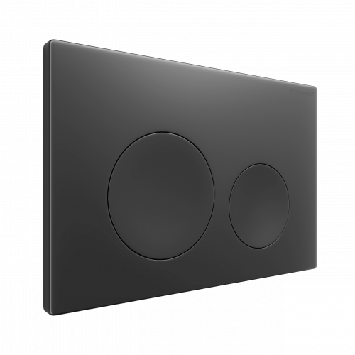 Клавиша смыва для инсталляции Terminus Classic кнопка круг цвет воронёная сталь