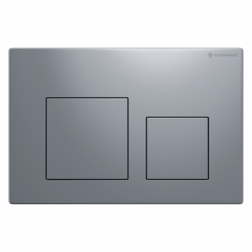 Клавиша смыва для инсталляции Terminus Classic кнопка квадрат цвет хром