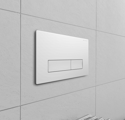 Клавиша смыва для инсталляции Terminus Classic кнопка прямоугольник цвет белый