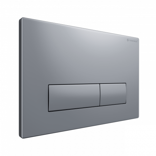 Клавиша смыва для инсталляции Terminus Classic кнопка прямоугольник цвет хром