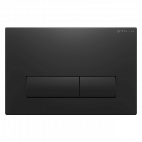 Клавиша смыва для инсталляции Terminus Classic кнопка прямоугольник цвет чёрный матовый