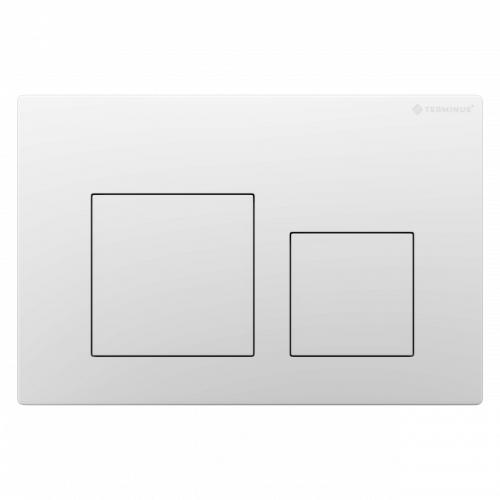 Клавиша смыва для инсталляции Terminus Classic кнопка квадрат цвет белый