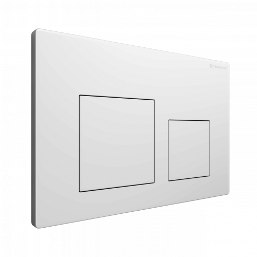 Клавиша смыва для инсталляции Terminus Classic кнопка квадрат цвет белый