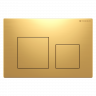 Клавиша смыва для инсталляции Terminus Classic кнопка квадрат цвет брашированное золото