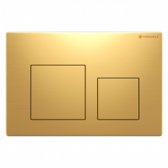 Клавиша смыва для инсталляции Terminus Classic кнопка квадрат цвет брашированное золото