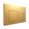 Клавиша смыва для инсталляции Terminus Classic кнопка квадрат цвет брашированное золото