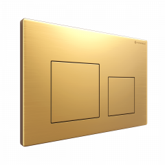 Клавиша смыва для инсталляции Terminus Classic кнопка квадрат цвет брашированное золото