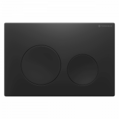 Клавиша смыва для инсталляции Terminus Classic кнопка круг цвет чёрный матовый