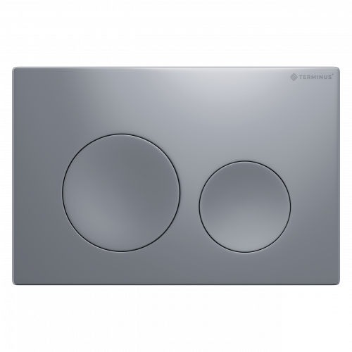 Клавиша смыва для инсталляции Terminus Classic кнопка круг цвет хром