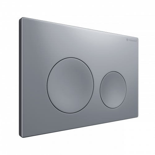 Клавиша смыва для инсталляции Terminus Classic кнопка круг цвет хром