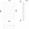 Полотенцесушитель TERMINUS Хендрикс П8 500х800 бп500