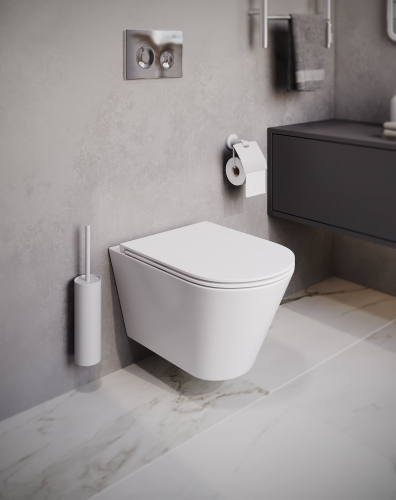 Подвесной унитаз безободковый Terminus Классик S 515х355 белый