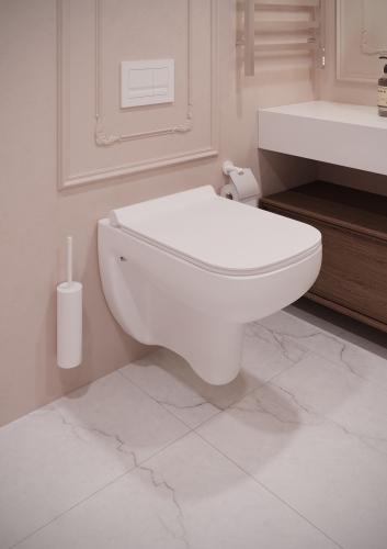 Подвесной унитаз Terminus Ното 550х350 белый