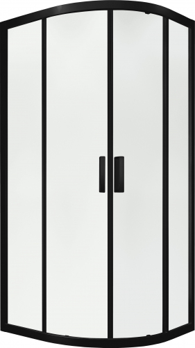 Душевой уголок слайдер Terminus Соренто 06 1000х1000х2000 четверть круга чёрный