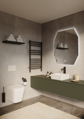 Подвесной унитаз безободковый Terminus Ватикан 490х340 белый