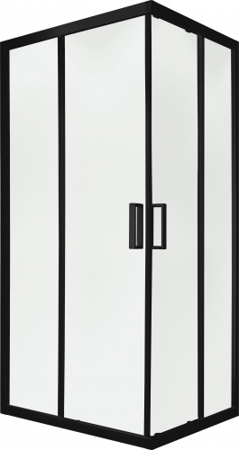 Душевой уголок слайдер Terminus Соренто 05 900х900х2000 квадрат чёрный