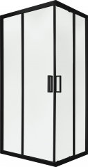 Душевой уголок слайдер Terminus Соренто 05 900х900х2000 квадрат чёрный