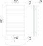 Полотенцесушитель TERMINUS Атланта+ П8 500х800