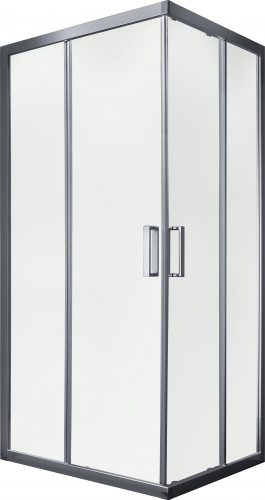 Душевой уголок слайдер Terminus Соренто 05 900х900х2000 квадрат хром