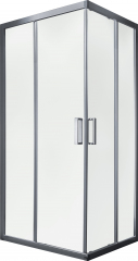 Душевой уголок слайдер Terminus Соренто 05 900х900х2000 квадрат хром