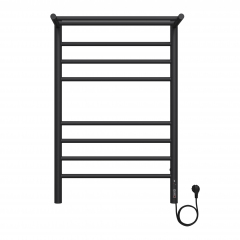 Полотенцесушитель TERMINUS Аврора с/п П8 500х800 электро КС ЧЕРНЫЙ МУАР ( new встроен диммер)
