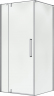 Душевой уголок распашной Terminus Альба 03 900х900х2200 квадрат хром