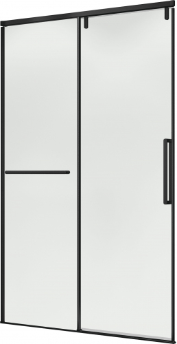 Душевая дверь в нишу слайдер Terminus Альба 01 1400х2200 чёрный