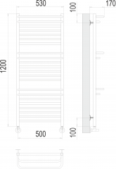 Полотенцесушитель TERMINUS Орион П22 500х1200