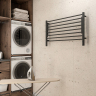 Полотенцесушитель TERMINUS Горизонт П8 1000х600 электро КС ЧЕРНЫЙ МУАР (sensor quick touch)