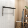 Полотенцесушитель TERMINUS Горизонт П8 800х600 электро КС ЧЕРНЫЙ МУАР (sensor quick touch)