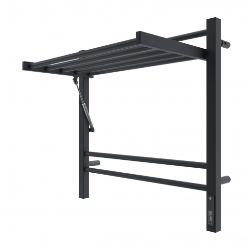 Полотенцесушитель TERMINUS Горизонт П8 600х600 электро КС ЧЕРНЫЙ МУАР (sensor quick touch)