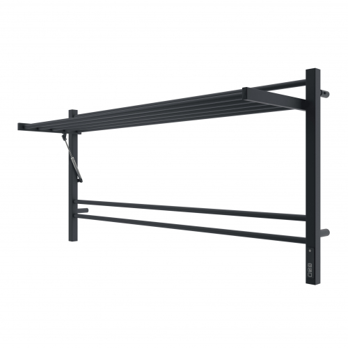 Полотенцесушитель TERMINUS Горизонт П8 1200х600 электро КС ЧЕРНЫЙ МУАР (sensor quick touch)