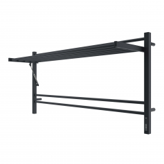 Полотенцесушитель TERMINUS Горизонт П8 1200х600 электро КС ЧЕРНЫЙ МУАР (sensor quick touch)