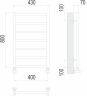 Полотенцесушитель TERMINUS Контур П7 400х800