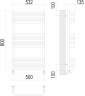 Полотенцесушитель TERMINUS Стандарт П16 500х800